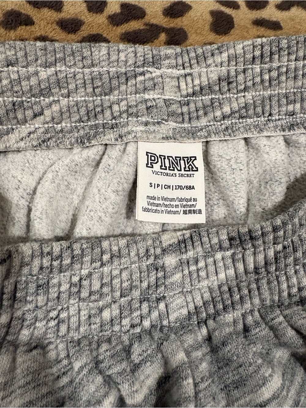 PINK Victoria's Secret Heather Gray Jogger Sweatpants - Picture 2 of 2
